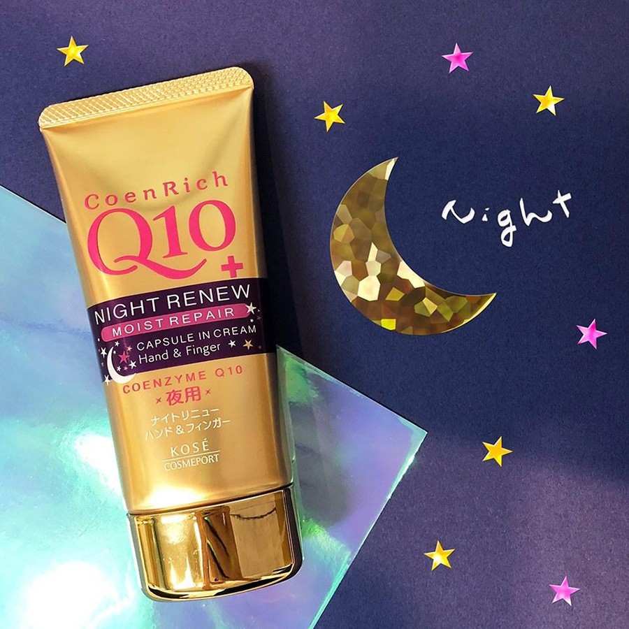 Kem dưỡng ẩm và làm trắng da tay ban đêm kose coen rich q10 night renew moist repair cream 80g - Lamicare | BigBuy360 - bigbuy360.vn