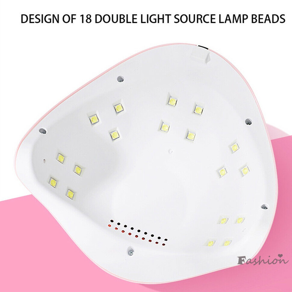 [Hàng mới về] Máy hong khô móng tay gel acrylic bằng đèn LED 54W có hẹn giờ tiện dụng để trang trí móng nghệ thuật
