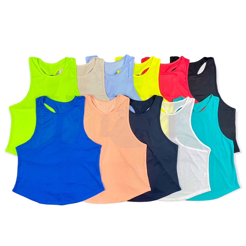 Áo tanktop dây AD vải lưới mè thể thao tập gym yoga nữ
