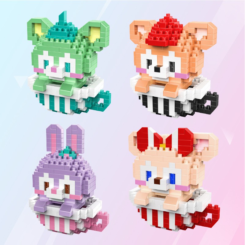 Hc Đồ Chơi Mô Hình Lắp Ráp Cốc mini Hoạt Hình melody Thủy Thủ Mặt Trăng stellalou 2101