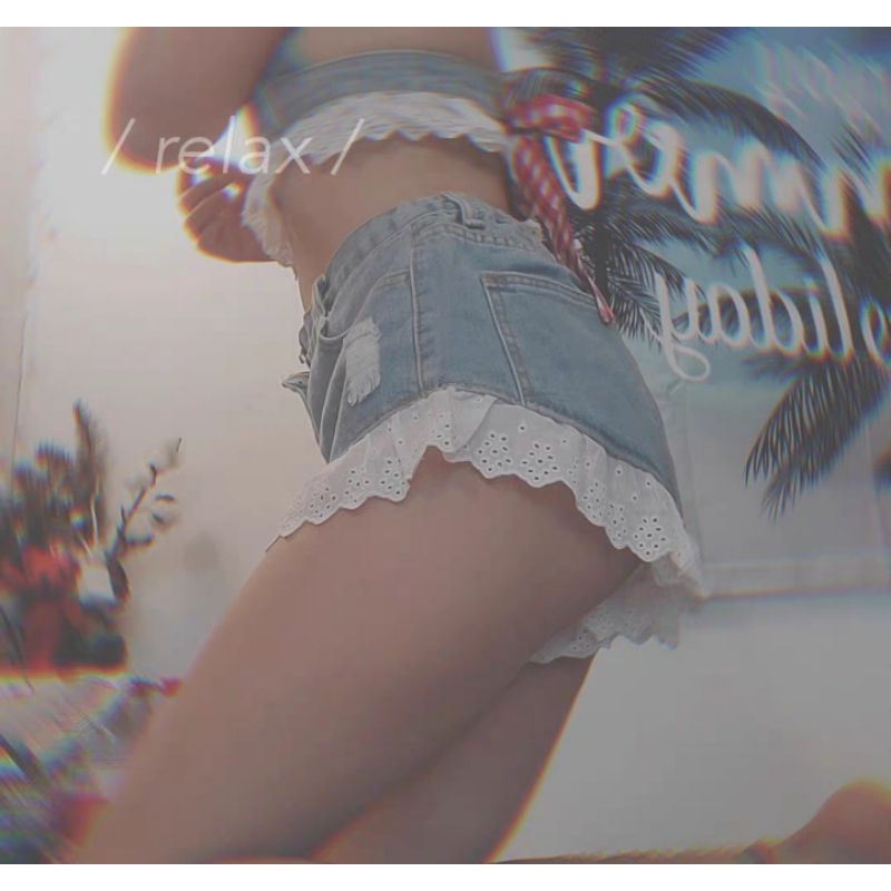 Set áo quần denim đi biển siêu xinh