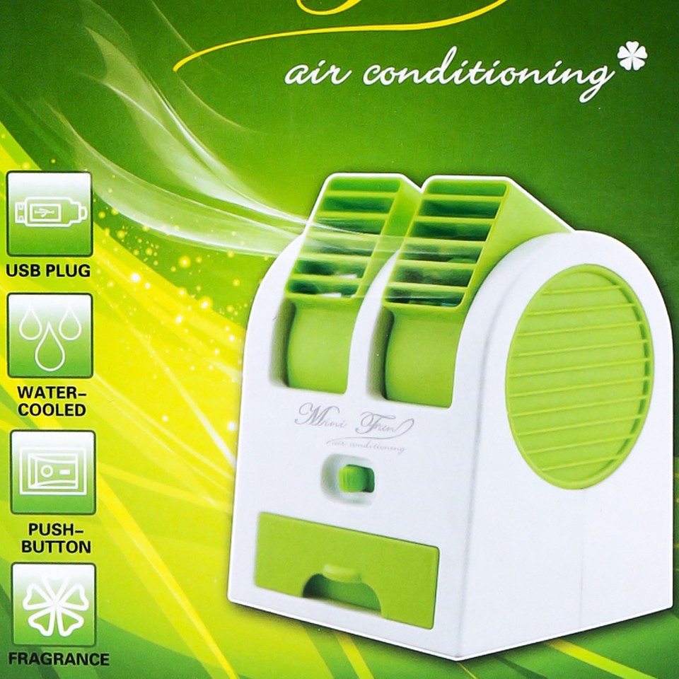 Quạt điều hòa mini khay đá 2 cửa gió