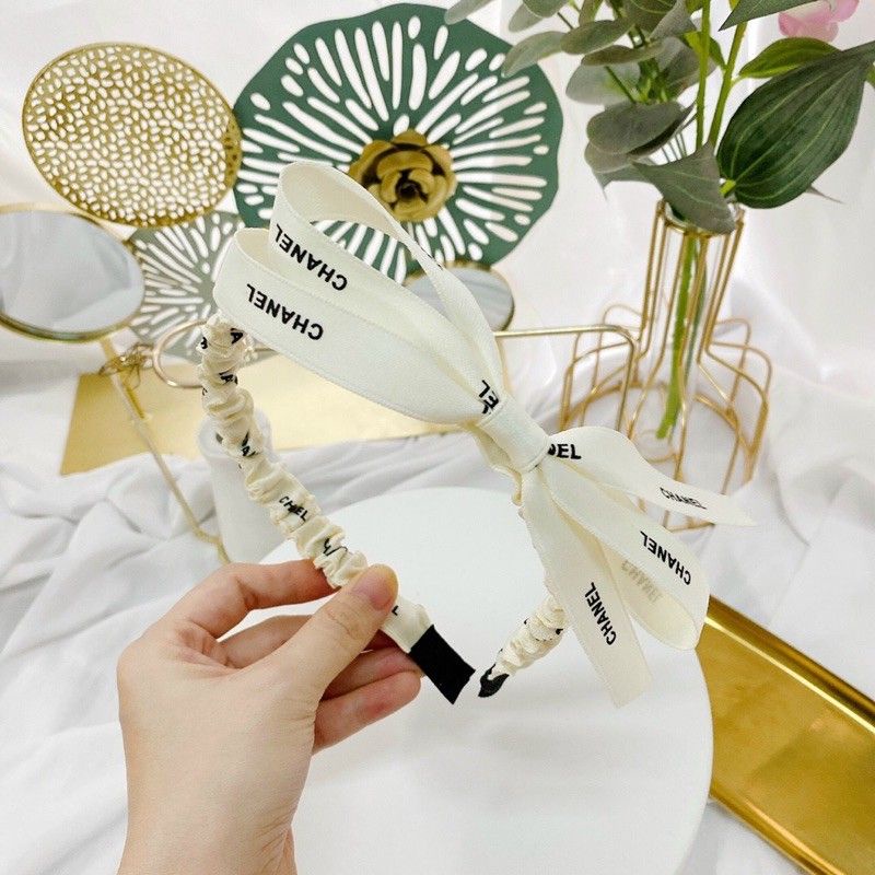 bờm cài tóc thương hiệu chanel kèm hình thật