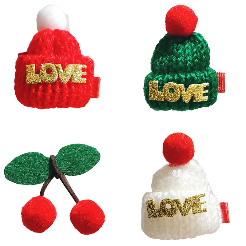 Kẹp Tóc Hình Nón Giáng Sinh Dễ Thương