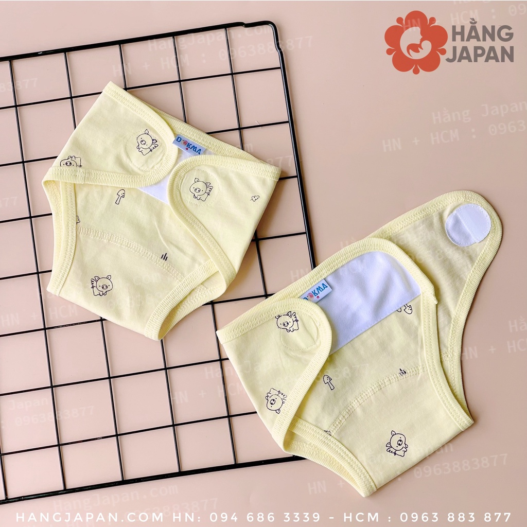 Tả vải dán Organic cotton Dokma cho bé sơ sinh (set 5 cái)