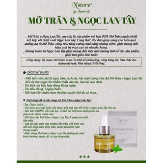 MỠ TRĂN & NGỌC LAN TÂY CAO CẤP 30ml