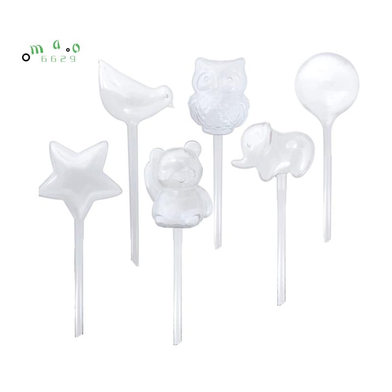 Bộ 6 Quả Cầu Tưới Nước Tự Động Bằng Nhựa Trong Suốt Cho Cây Trồng Trong Nhà/Ngoài Trời