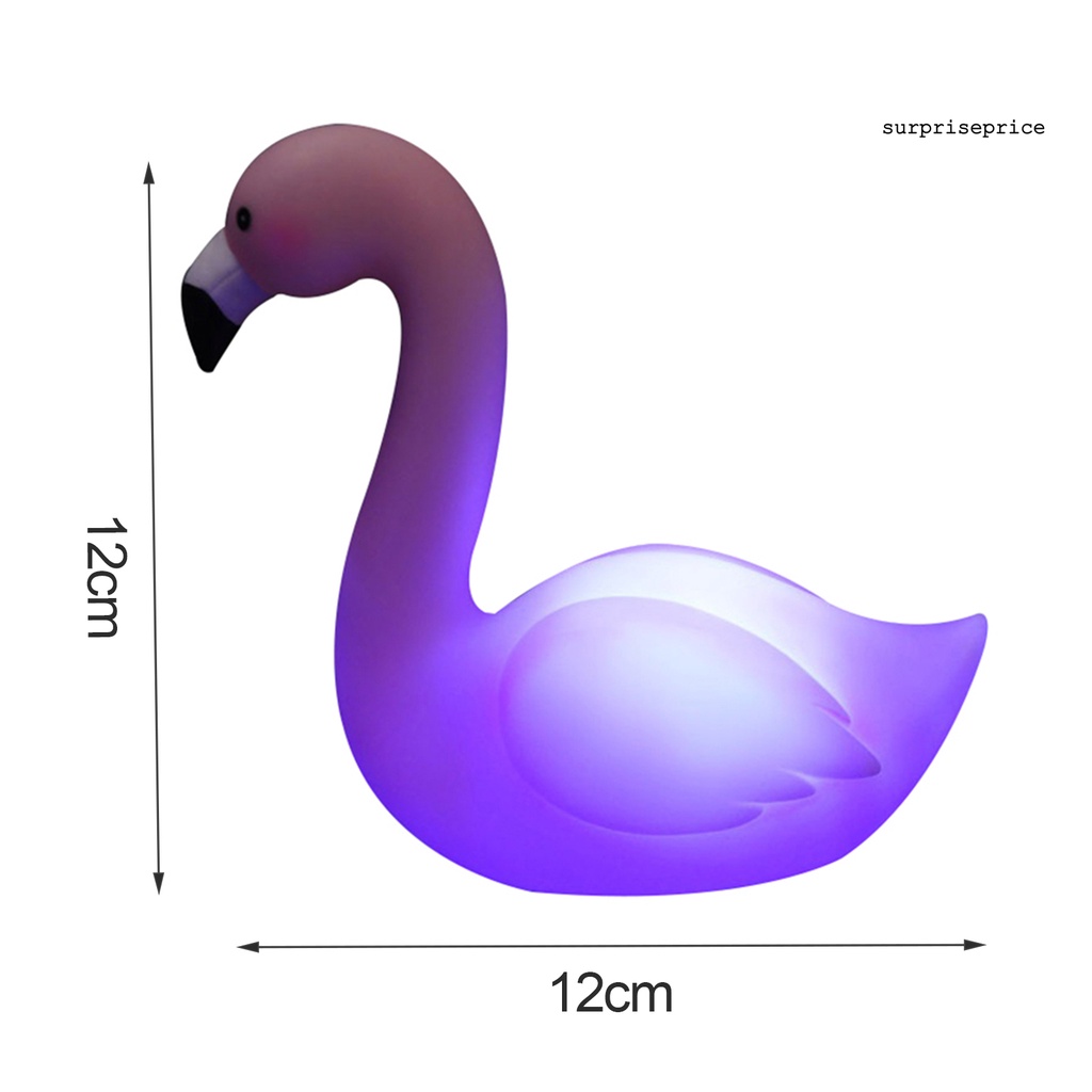 Đèn ngủ PVC hình chim hồng hạc trang trí nhà ở lãng mạn chất lượng cao