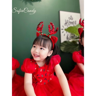 Váy noel xinh xẻo tặng kèm bờm noel