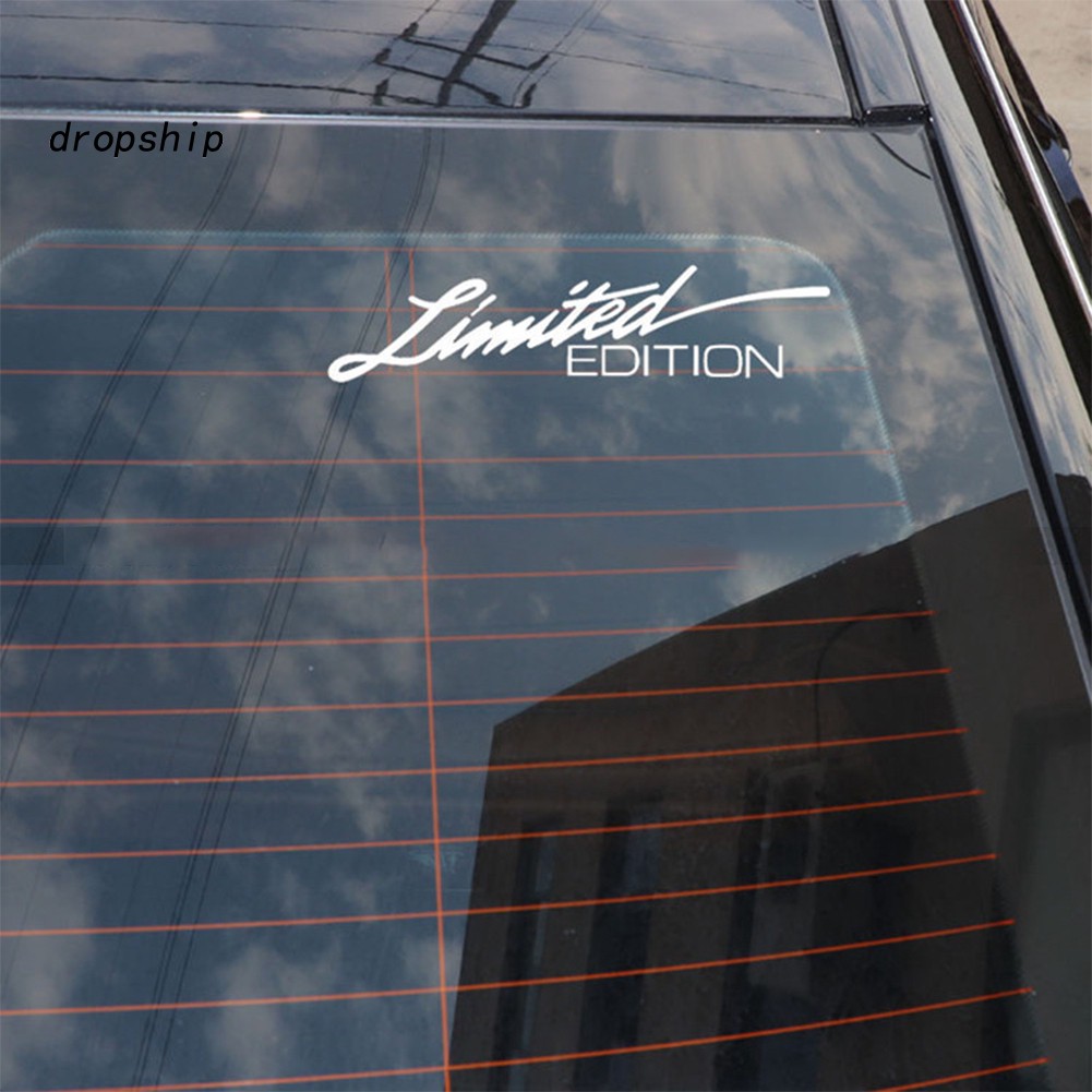 Decal dán trang trí hình chữ " Limited Edition " cho xe hơi