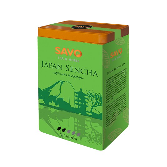 Trà SAVO Sencha (Japan Sencha Tea) - Hộp 2 Túi x 100g