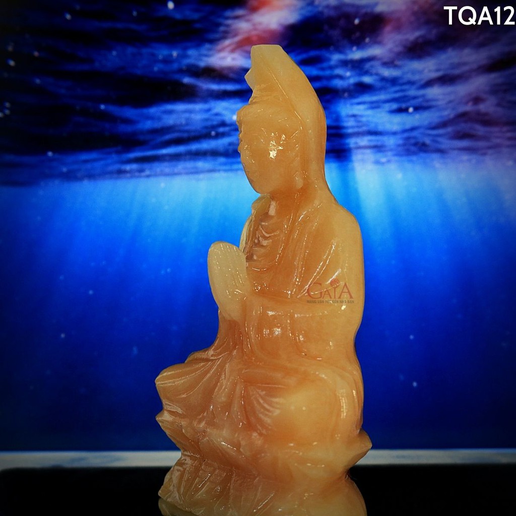 Tượng Phật Quan Âm và Linh Phù Bình An (tặng kèm đế hoa sen dán xe hơi) | BigBuy360 - bigbuy360.vn