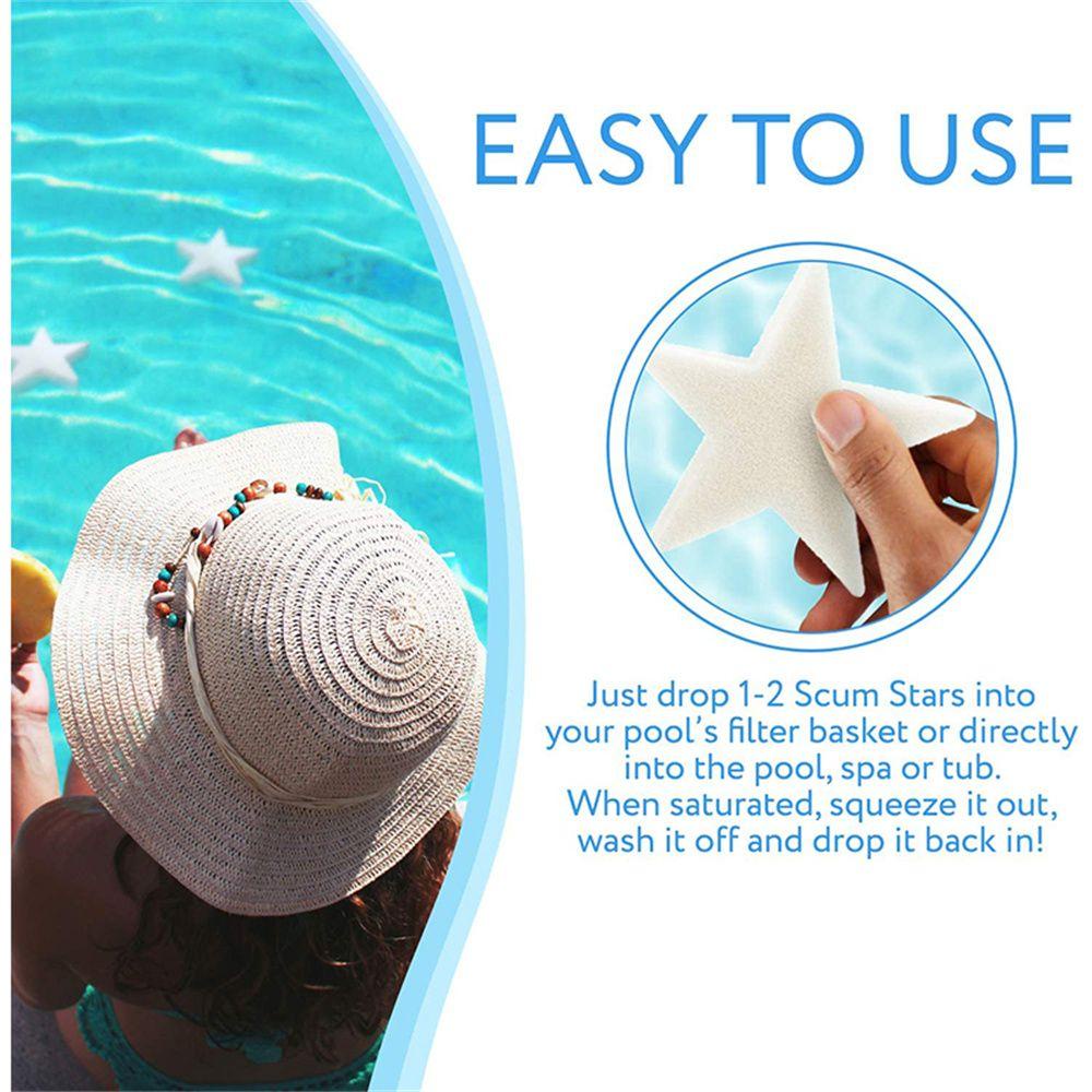 NIUYOU Set 10 Mút Xốp Thấm Hút Dầu Cho Bồn Tắm / Spa
