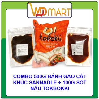Combo 500g Bánh gạo cắt khúc Sanadle kèm 100g sốt tokbokki