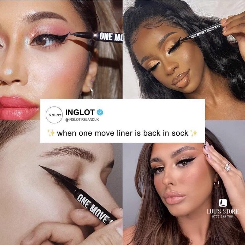 Mắt Nước Inglot One Move Liquid Eyeliner 01