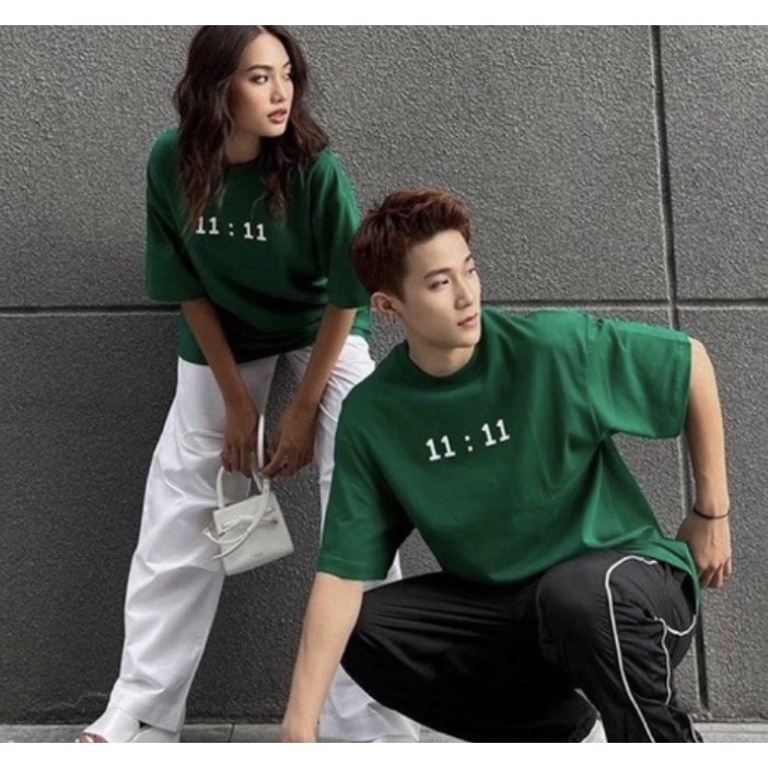 Áo Thun Unisex Nam Nữ SỐ 11:11, Thời Trang Hàn Quốc, Độc Đẹp Vải Dày Mịn Thoáng Mát