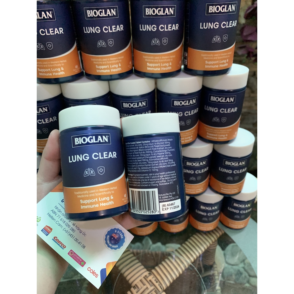 Viên Uống Thanh Lọc Phổi Bioglan Lung Clear