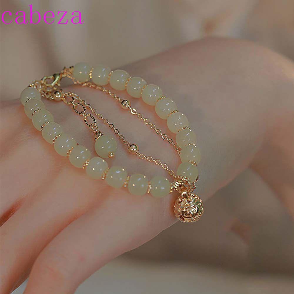 Vòng Tay Chuỗi Hạt Đá Ngọc Bích Handmade Thời Trang Cho Nữ
