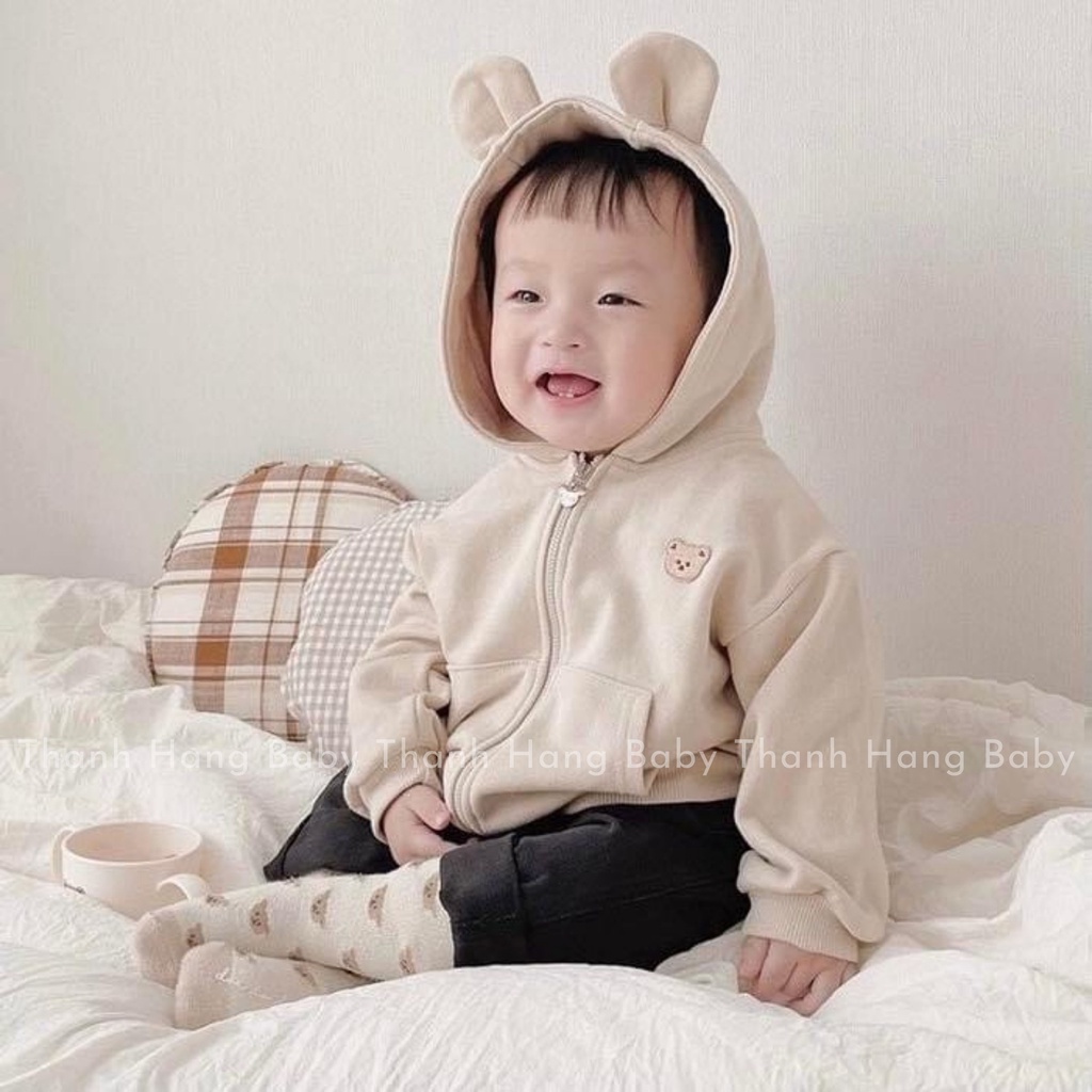 Áo khoác cho bé trai bé gái , Áo khoác nỉ cho bé Thanh hằng baby 11 - 31 kg