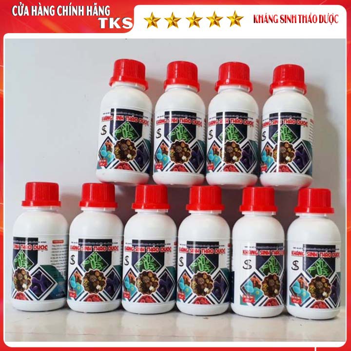 KHÁNG SINH THẢO DƯỢC: Phòng Trừ Cảm Cúm, Tiêu Chảy Cho Gia Súc Gia Cầm - Chai 100ML