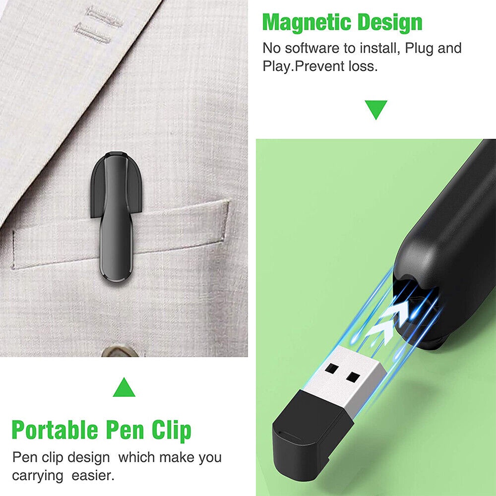 Bút Thuyết Trình Điều Khiển Từ Xa Không Dây USB PPT