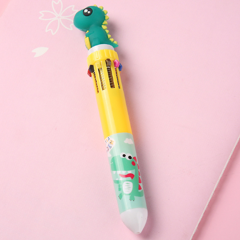 【cfh】(10-Color) MILANDO Kid Children Cute 10 Colors Ballpoint Pen Unicorn Office School Student Stationery Gift