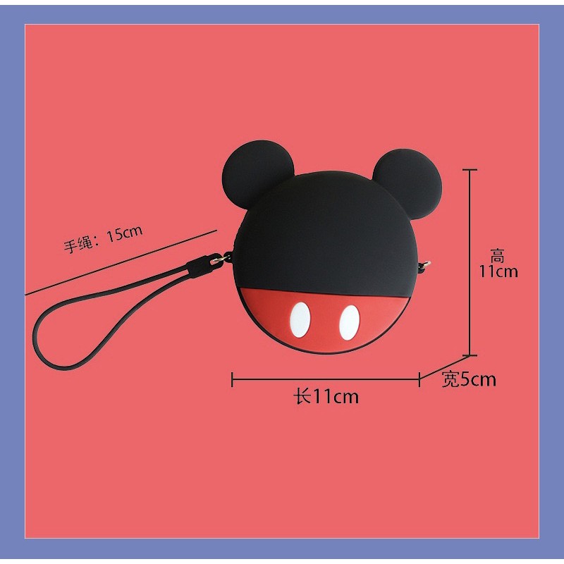 [TẶNG KÈM DÂY XÍCH] TÚI ĐEO CHÉO MINI MICKEY - MINNIE