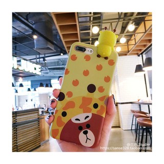 CASE ỐP LƯNG IPHONE 6/6S/7/8/X 6/7/8 PLUS SILICON GẤU LEO
