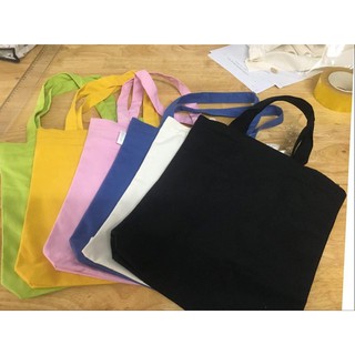 Túi vải Tote Canvas Trơn nhiều màu
