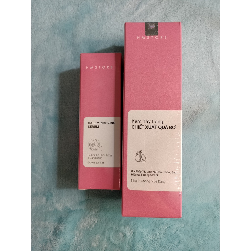 KEM TẨY LÔNG CHIẾT XUẤT QUẢ BƠ HM STORE TẶNG KÈM 1 SERUM TRIỆT LÔNG VĨNH VIỄN