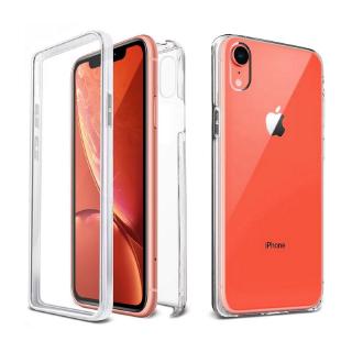 For iPhone X XR XS Max 360 Full Protective Phone Case Clear built in Screen Protector
