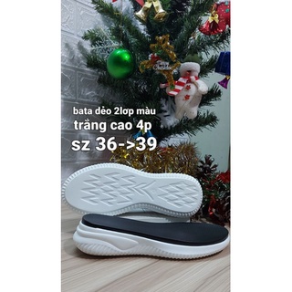 đế giày bata màu trắng 2 lớp đúc