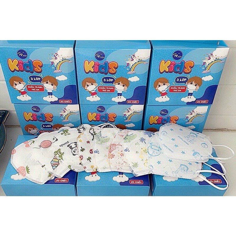 Hộp 20 chiếc Khẩu Trang Trẻ Em AN PHONG HD KIDS (Từ 1-3 Tuổi)