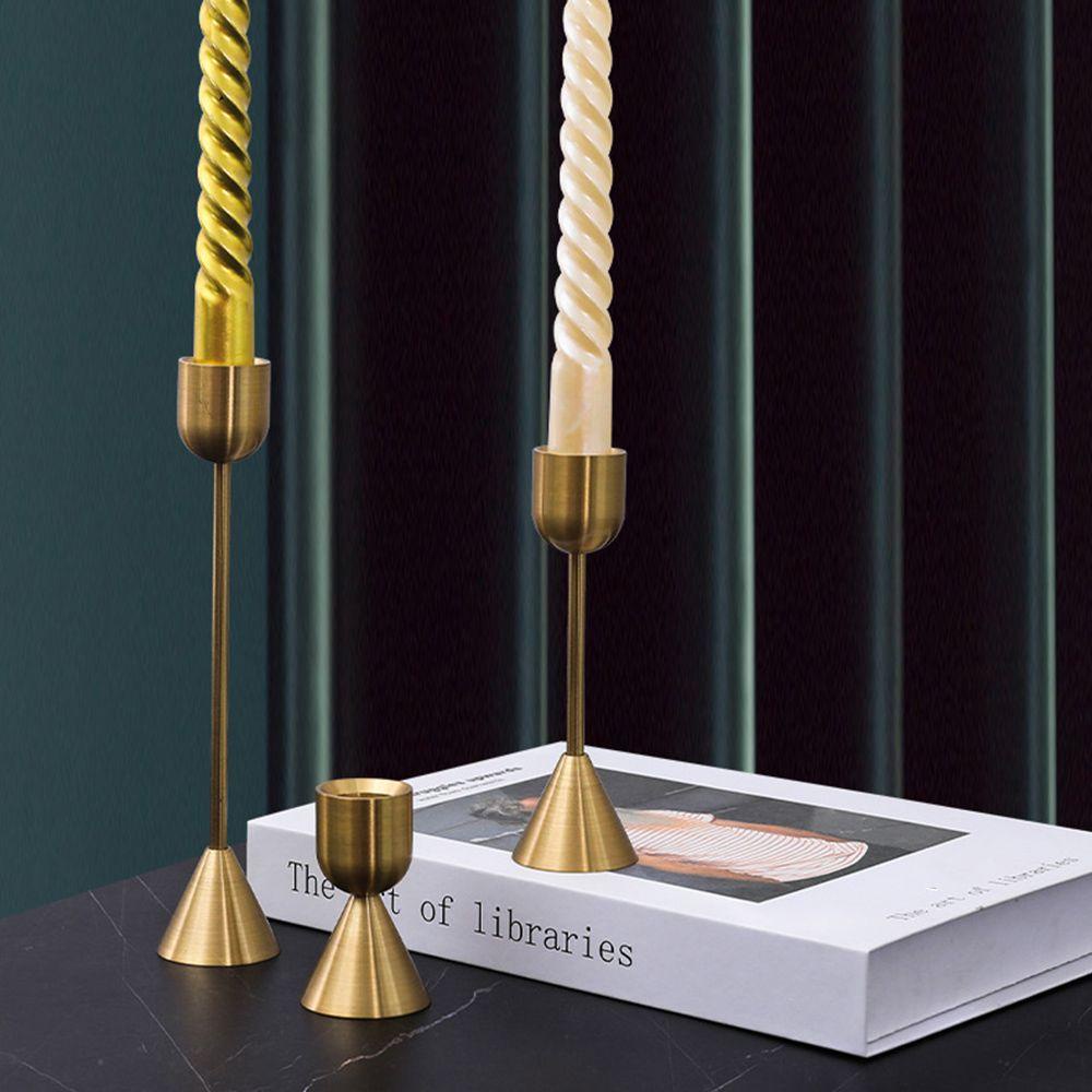 Bộ 3 Giá Đỡ Đèn Cầy Dùng Trang Trí Tiệc Cưới / Nhà Cửa Lãng Mạn