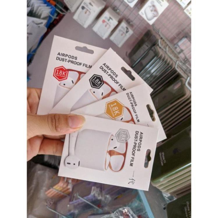 Miếng Dán Kim Loại Chống Bám Bẩn Bảo Vệ AirPods 1 2 3 Pro Miếng Dán Chống Bụi Airpods 1/2/3/Pro