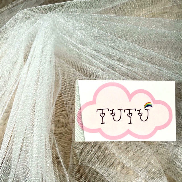 Vải voan lưới khổ rộng có nhũ
