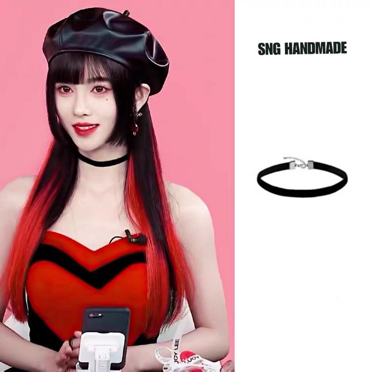 Vòng Cổ Choker Nhung Đen Phong Cách Hàn Quốc Dễ Phối Đồ Thời Trang