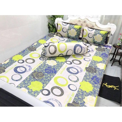 BỘ DRAP 4 MÓN THUN LẠNH HÀN QUỐC CAO CẤP MỀM MỊN MÁT GIAO MÀU NGẪU NHIÊN