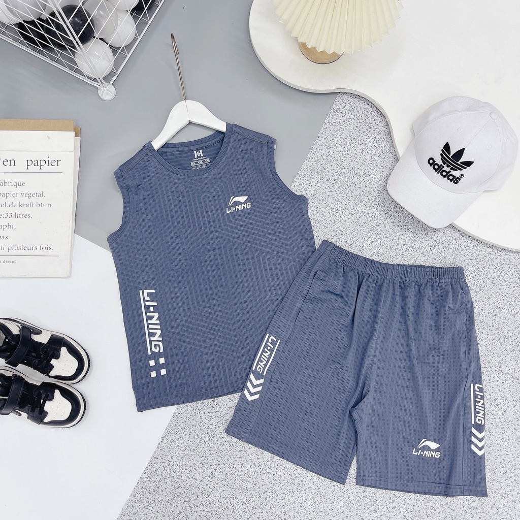 Bộ đồ ba nỗ sát lách chất liệu thông hơi mùa hè cho bé yêu từ 32_45kg