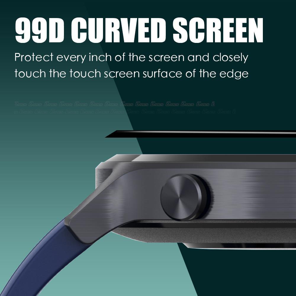 Kính Cường Lực Viền Cong Bảo Vệ Màn Hình Đồng Hồ Garmin Venu Sq Vivoactive 4S 3 Music Blue 4 99D