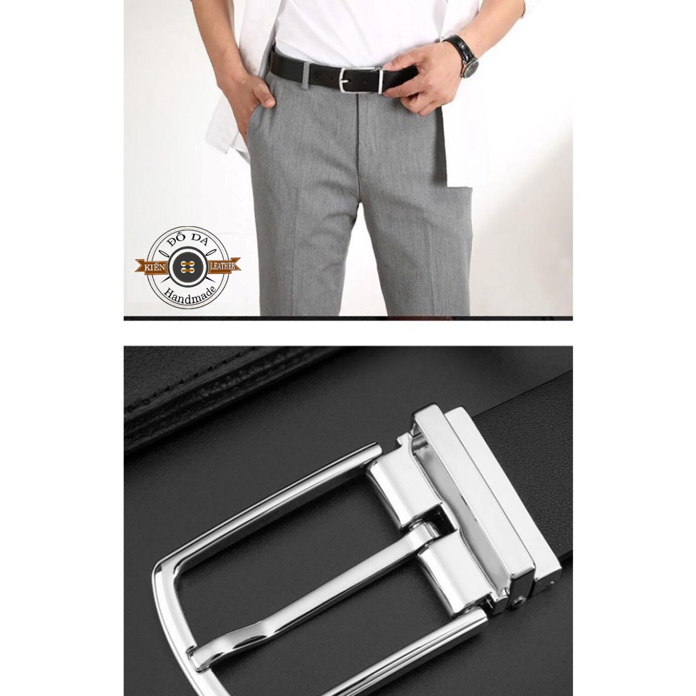 Thắt lưng nam da bò nguyên tấm, Chọn mặt theo ý thích, Kiến Leather