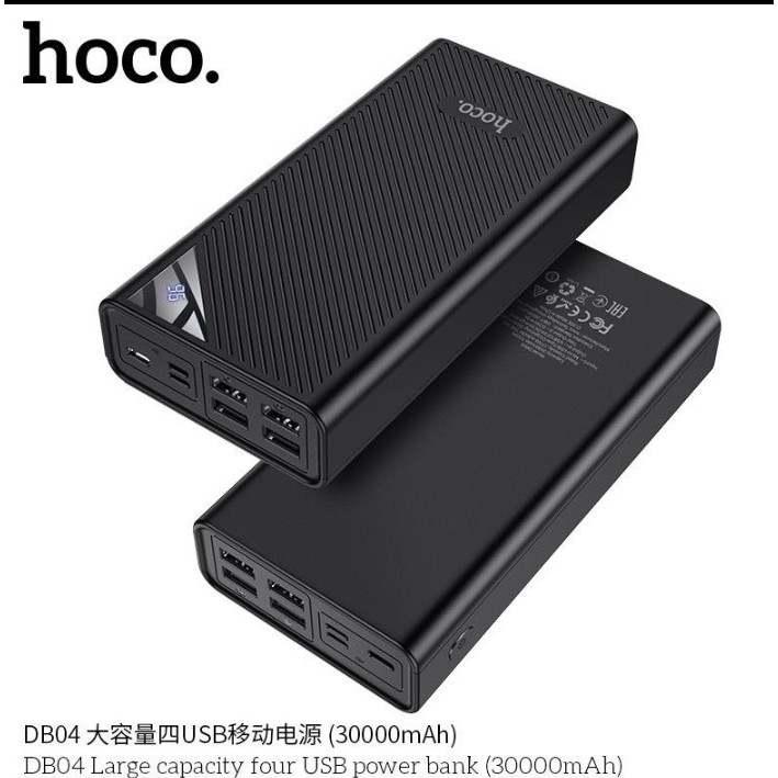 Sạc Dự Phòng Hoco DB04 30000 mAh hỗ trợ sạc nhanh