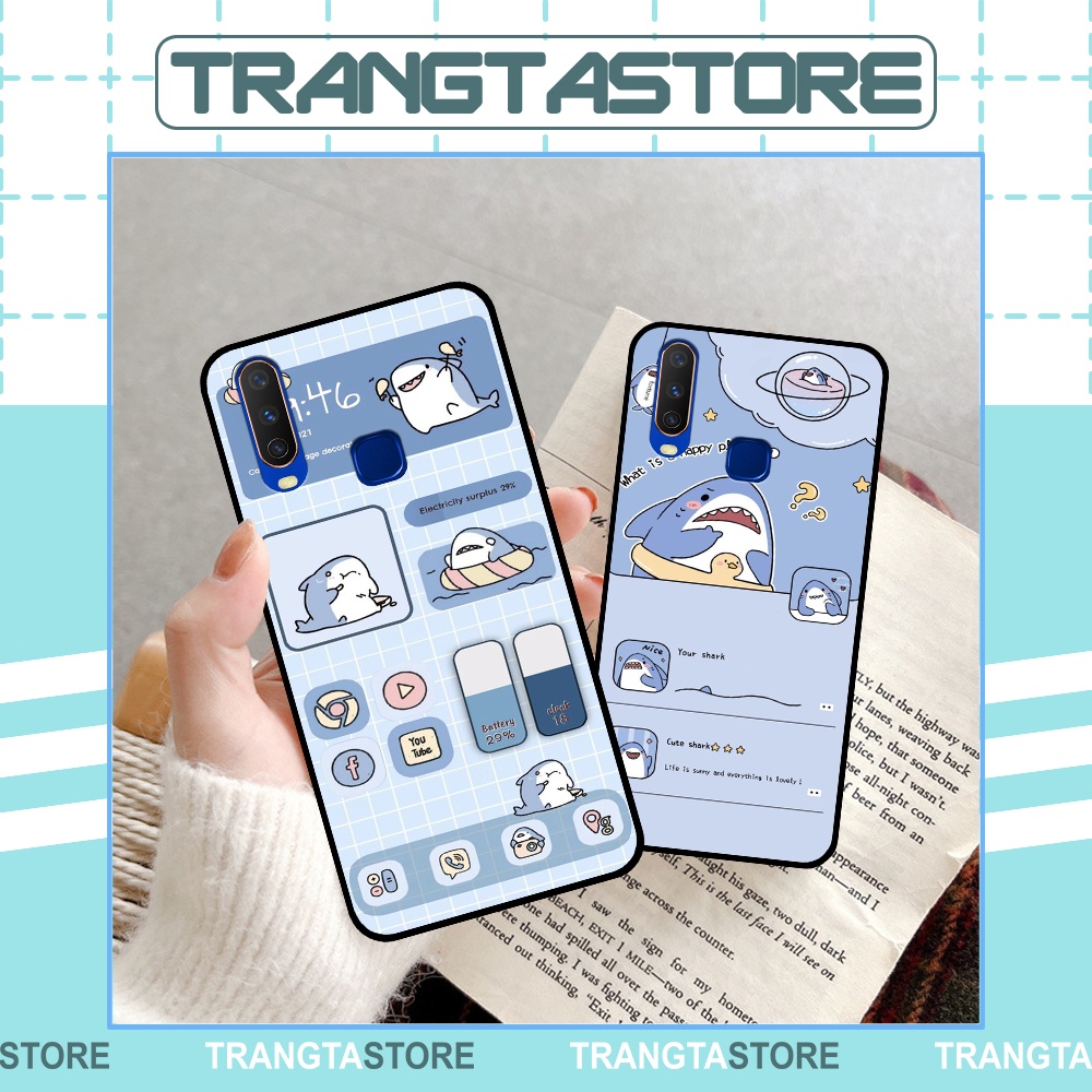 Ốp Vivo U10 / Y11 / Y12 / Y15 / Y17 in hình nền cá mập đáng yêu giá rẻ