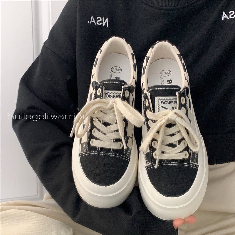 Giày Thể Thao Vans Caro Nam Nữ Đi Chơi Full Box