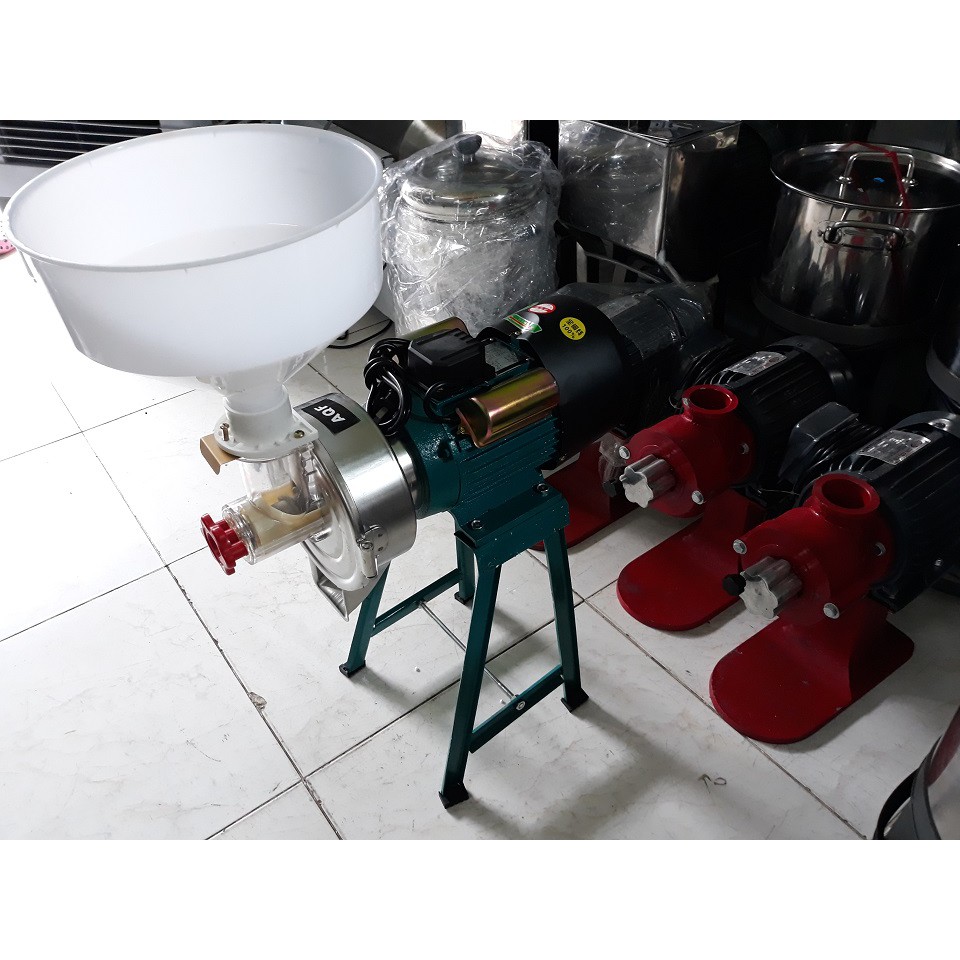 Máy xay bột gạo nước đầu inox
