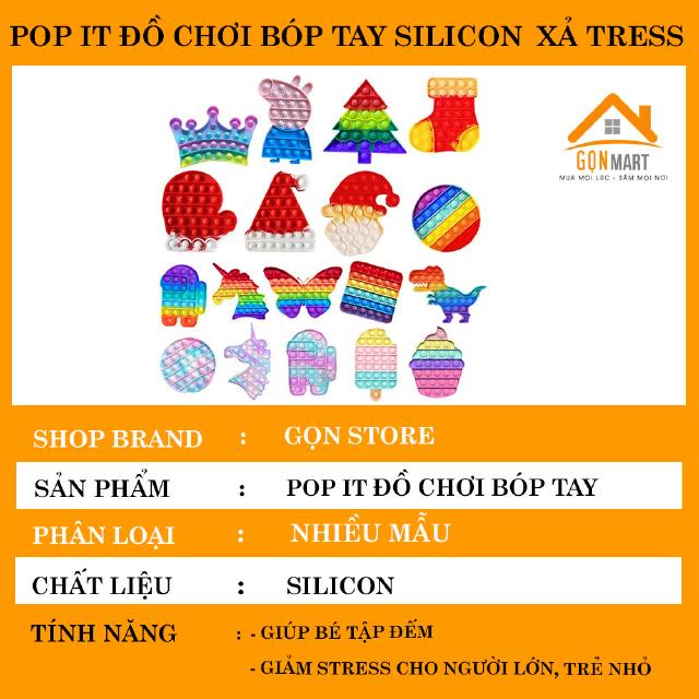 [LOẠI TO] Pop it Đồ Chơi Bóp Tay silicon Xả Stress Giảm căng thẳng cho trẻ em Người lớn hot titok [Ảnh thật cuối]