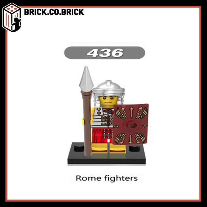 Lego Lính Trung Cổ Non Đồ Chơi Lắp Ráp Mô Hình Minifigure Spartar Chiến Binh Gladiator Warrior Fighter Hunter X0137