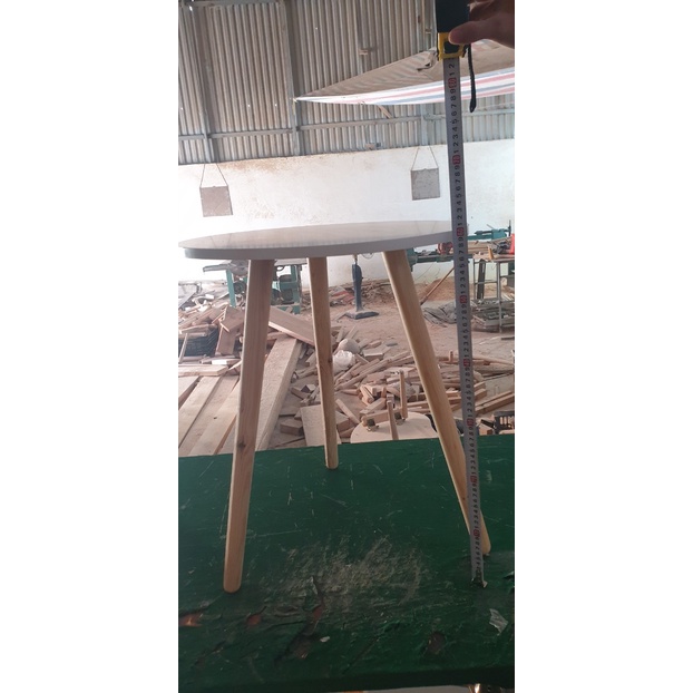 Bàn tròn chân cao 60cm làm bàn trà, bàn cafe, sofa
