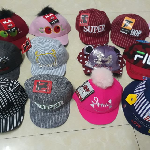 Combo mũ hè xinh cho bé