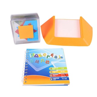 100 Challenge Color Code Puzzle Games Tangram Jigsaw Board Toy